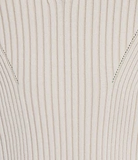 IRO Cleona Ribbed Knit Crew Neck Long Sleeve Coordinating Top