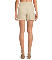IRO Fayez Woven High Rise Side Snap Shorts