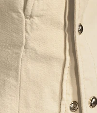 IRO Fayez Woven High Rise Side Snap Shorts