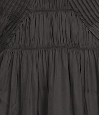 IRO Ingrid V-Neck Sleeveless Front Pleat Maxi Dress