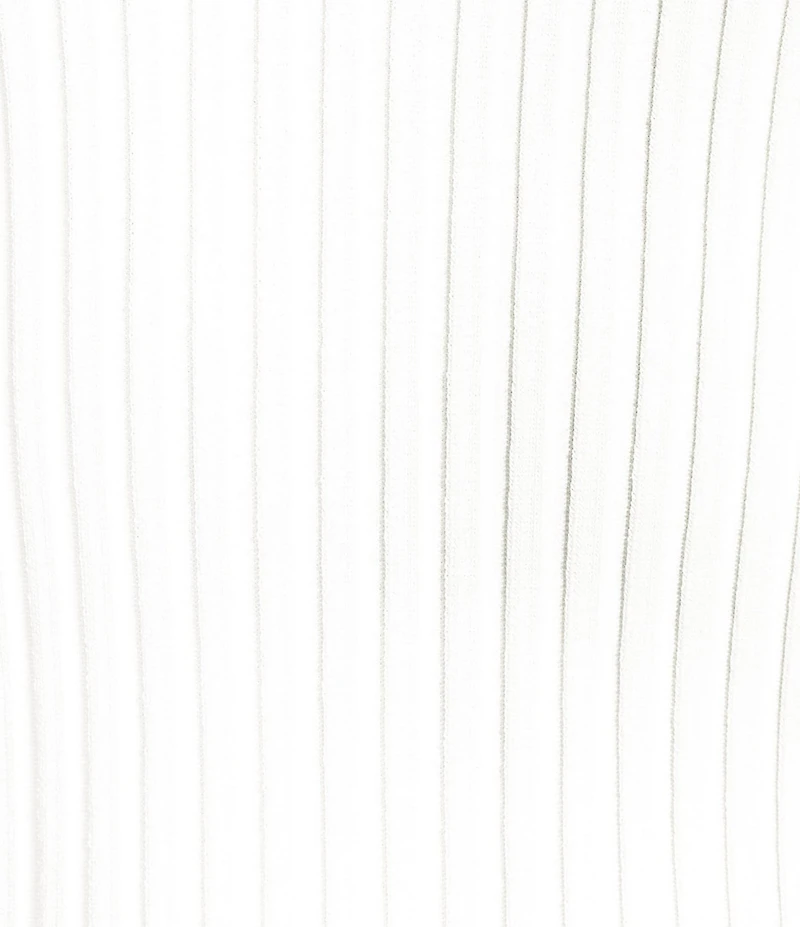 IRO Kenzie Ribbed Knit V-Neck Sleeveless Polo Top