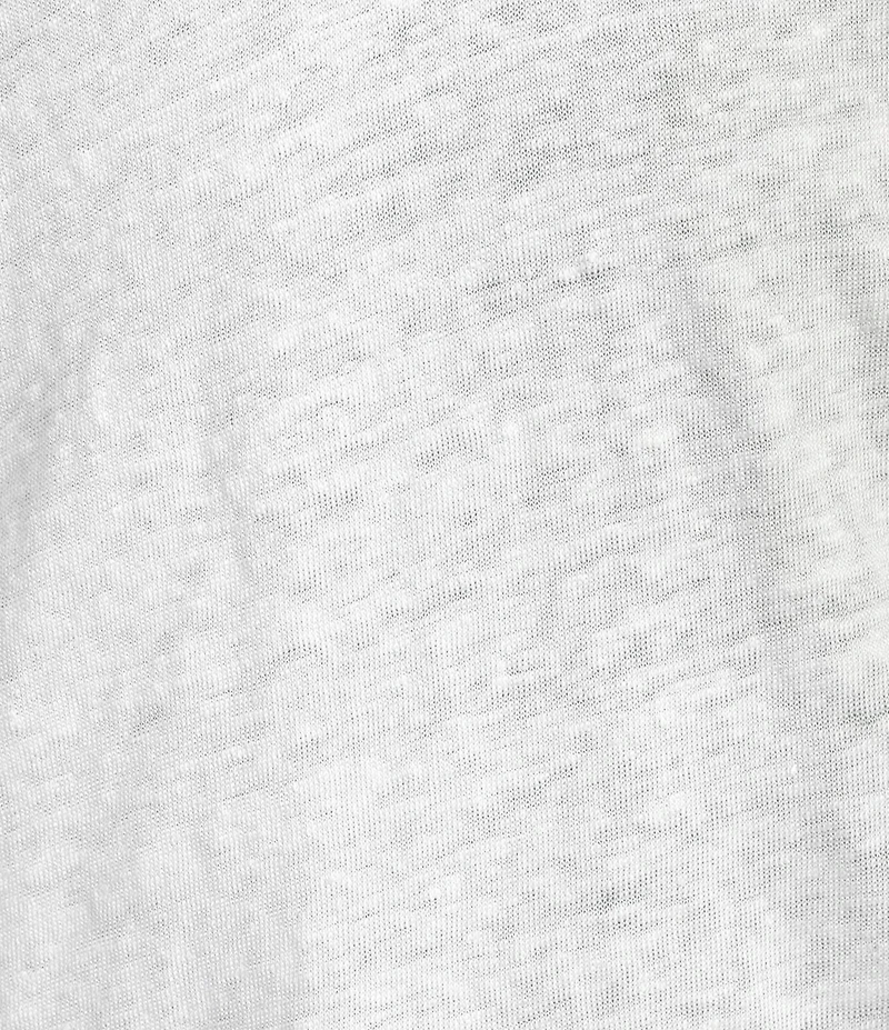 IRO Linen Knit V-Neck Short Sleeve Tee Shirt