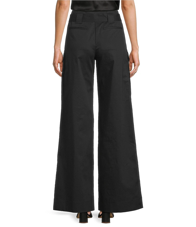 IRO Melania Twill Mid Rise Straight Leg Belted Pants