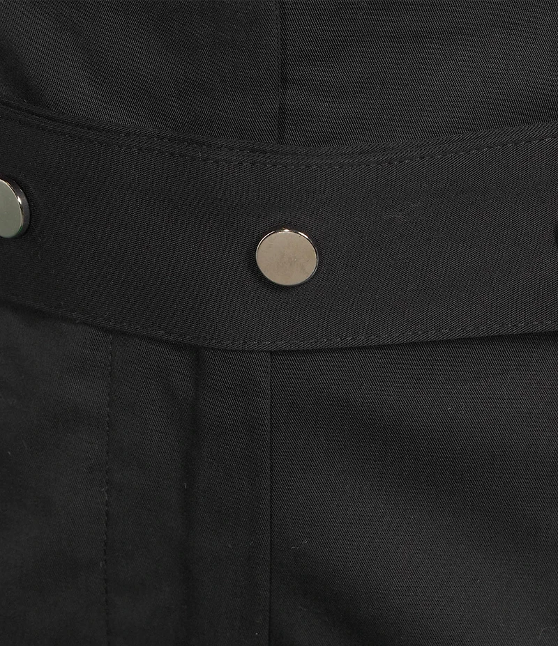 IRO Melania Twill Mid Rise Straight Leg Belted Pants