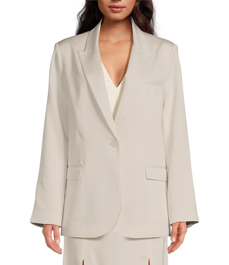 IRO Sylvie Point Lapel Long Sleeve Blazer