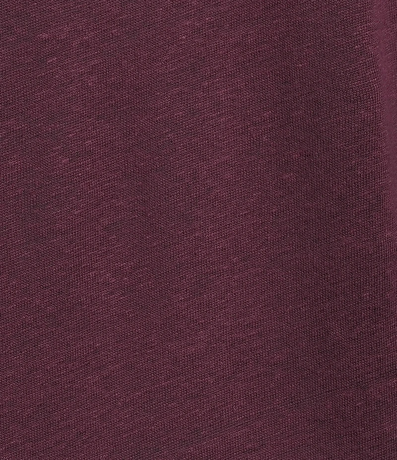IRO Woven Linen Third Crew Neck Short Sleeve Tee Shirt