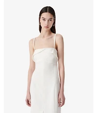 IRO Zyra Woven Square Neck Sleeveless Midi Dress