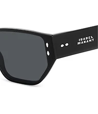 Isabel Marant Women's IM0184 66mm Havana Rectangle Sunglasses