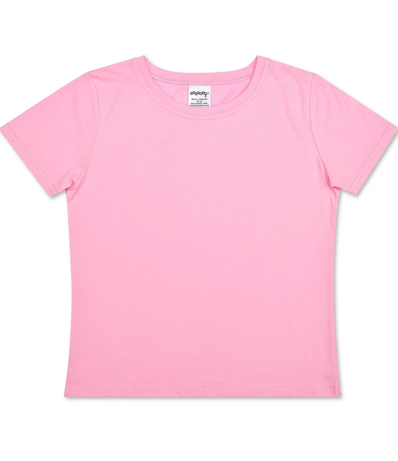 Iscream Girls Short Sleeve Rib-Knit T-Shirt