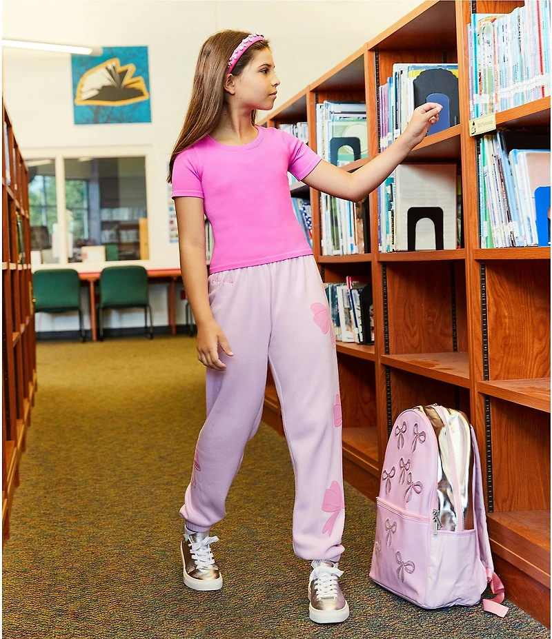 Iscream Big Girls Short Sleeve Rib-Knit T-Shirt