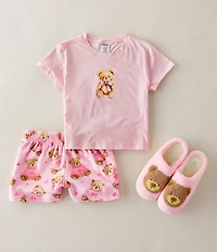 Iscream Big Girls Beary Cute Chenille Slippers
