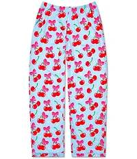 Iscream Big Girls Cheerful Cherries Long Sleeve Top & Pants Lounge Set