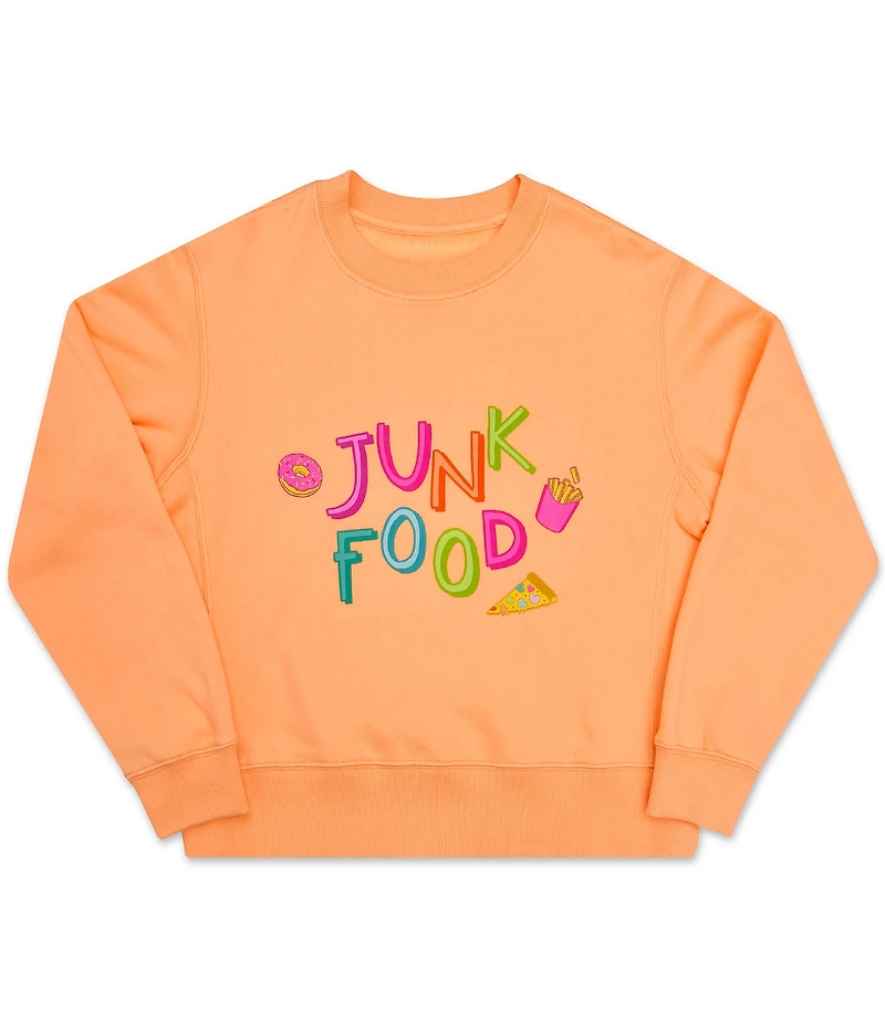 Iscream Big Girls Corey Paige Junk Food Long Sleeve Sweatshirt
