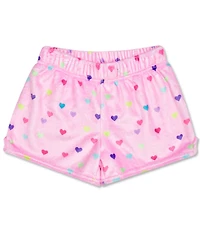 Iscream Big Girls Heart Confetti Plush Shorts