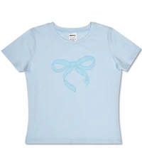 Iscream Big Girls Short Sleeve Bow T-Shirt