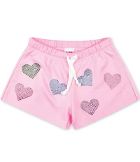 Iscream Big Girls Sparkling Hearts Sweat Shorts