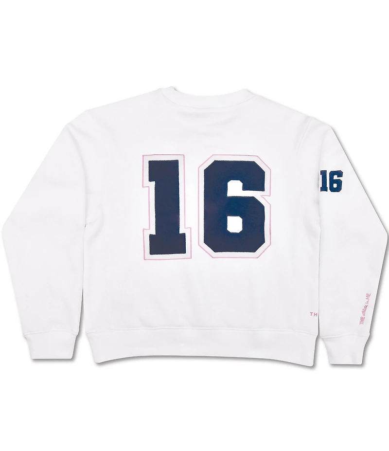 Iscream Big Girls Theme Varsity Sweatshirt