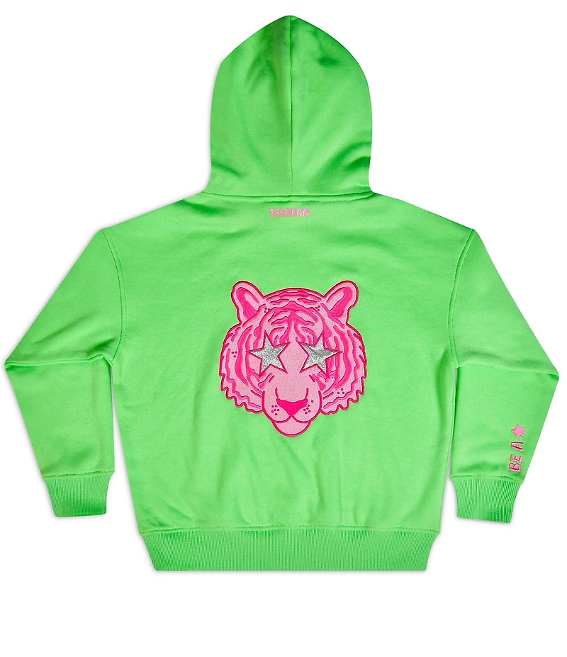 Iscream Big Girls Tiger Hoodie Long Sleeve Sweatshirt