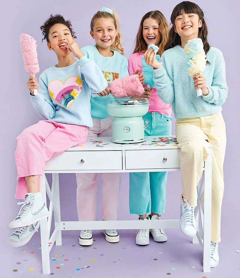 Iscream Cotton Candy Maker Waker With 50 Printed Straws