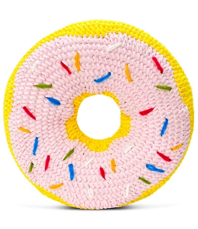 Iscream Crochet Donut Plush Pillow