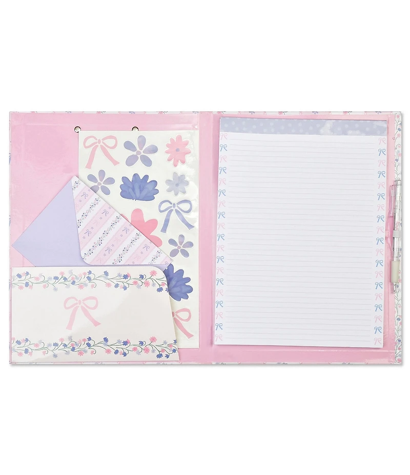 Iscream Floral Stripes Clipboard Set