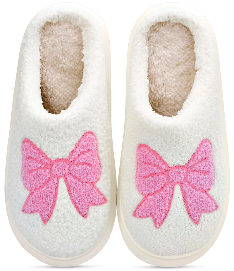 Iscream Girls' Cozy Bow Slippers (Youth)