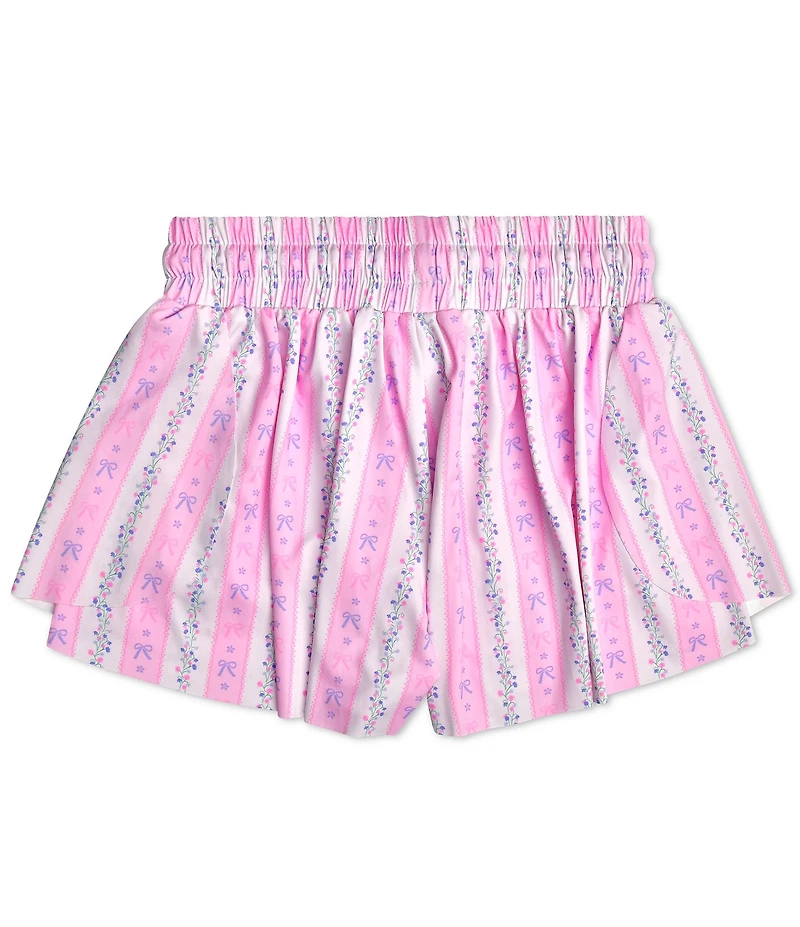 Iscream Girls Floral Stripes Butterfly Shorts