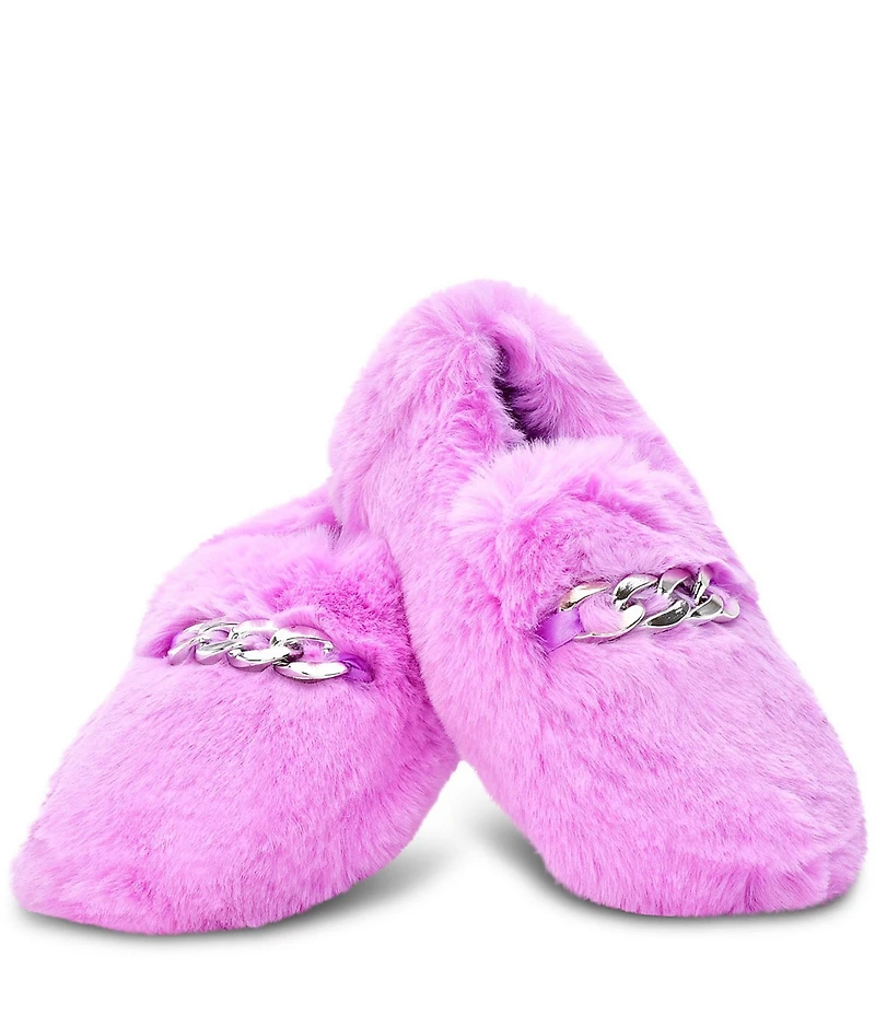 Iscream Girls' Furry Loafer Slippers (Youth)