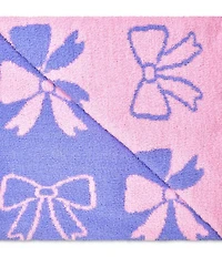 Iscream Girls' Pretty Bows Plush Blanket