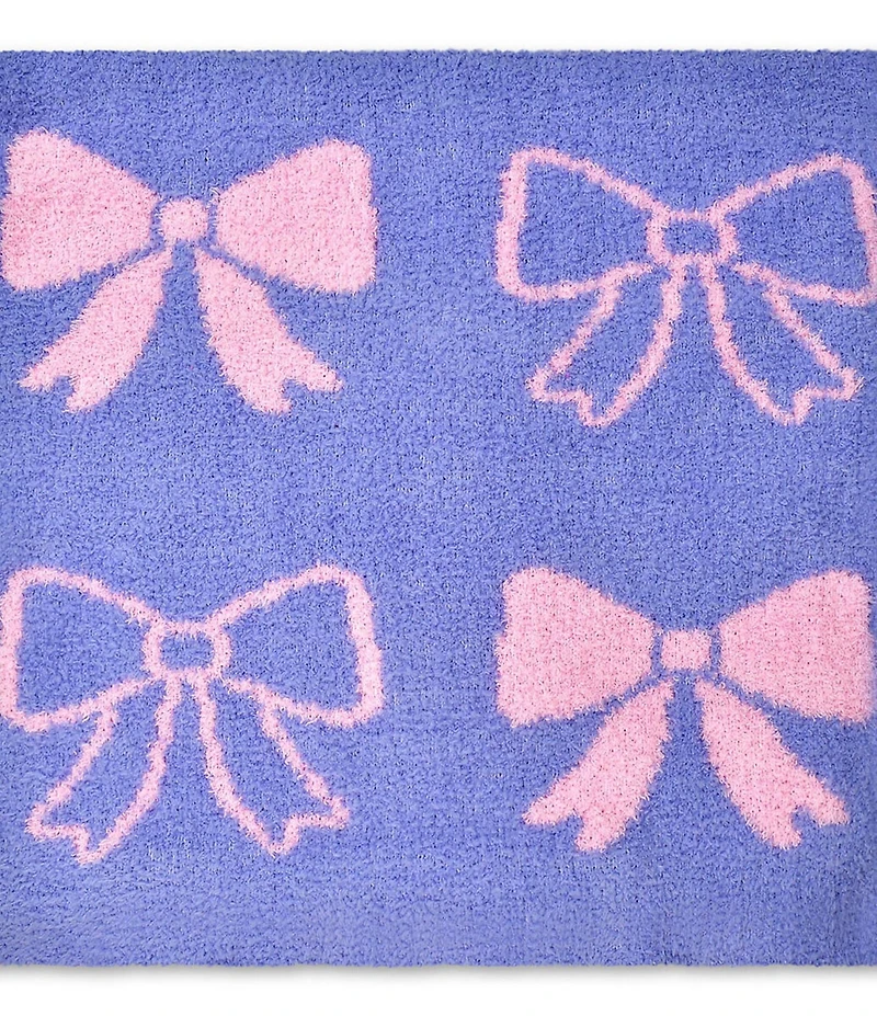 Iscream Girls' Pretty Bows Plush Blanket