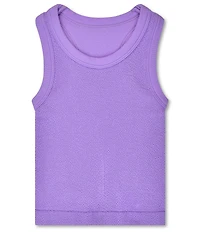 Iscream Girls Crewneck Sleeveless Smocked Racerback Tank Top