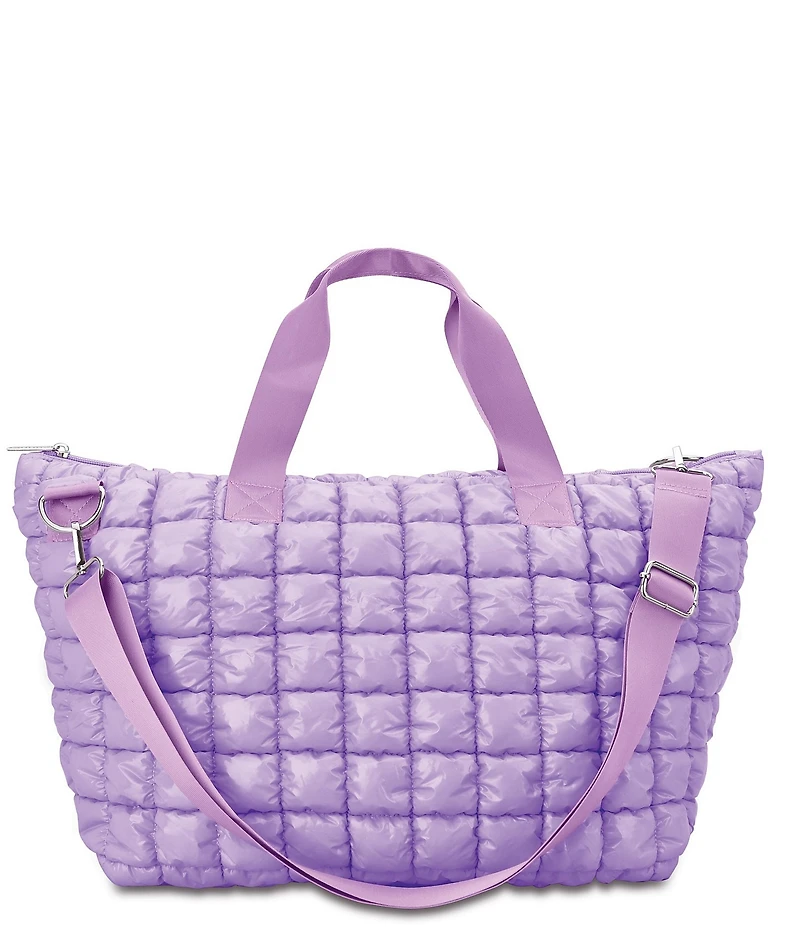 Iscream Girls Shiny Puffer Overnight Bag