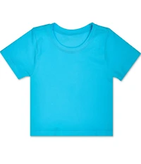 Iscream Girls Short Sleeve Turquoise Ribbed Shirt