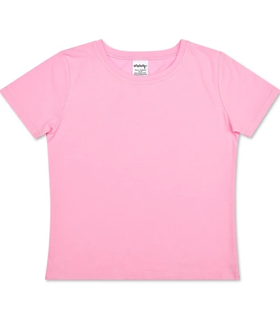 Iscream Girls Solid Short Sleeve Cotton T-Shirt