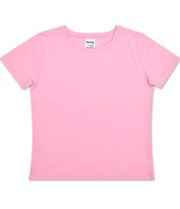 Iscream Girls Solid Short Sleeve Cotton T-Shirt