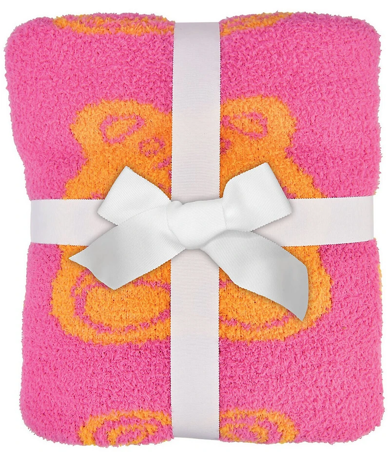 Iscream Jelly Bears Cozy Knit Blanket