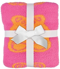 Iscream Jelly Bears Cozy Knit Blanket