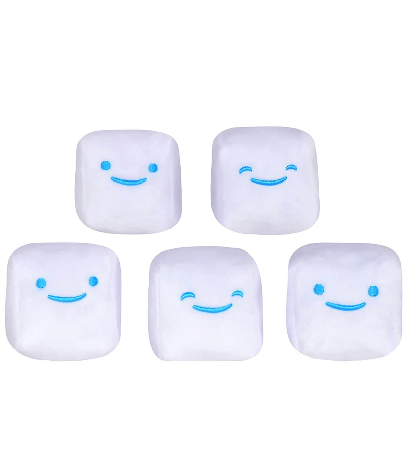Iscream Jet-Puffed Marshmallows Packaging Fleece 6-Piece Plush Set