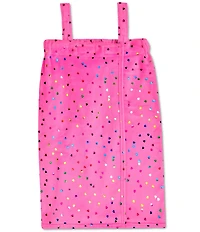 Iscream Girls Bright Pink Foil Heart Spa Wrap