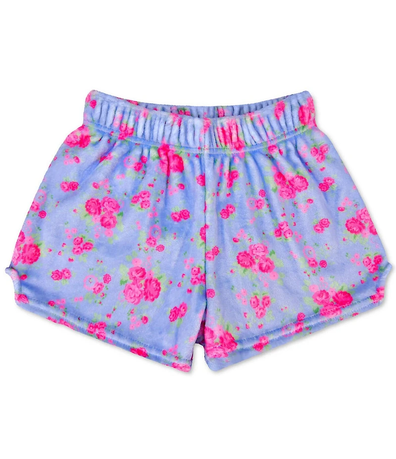 Iscream Little/Big Girls Ditsy Floral Plush Shorts