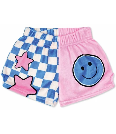 Iscream Little/Big Girls Smile Squad Plush Shorts