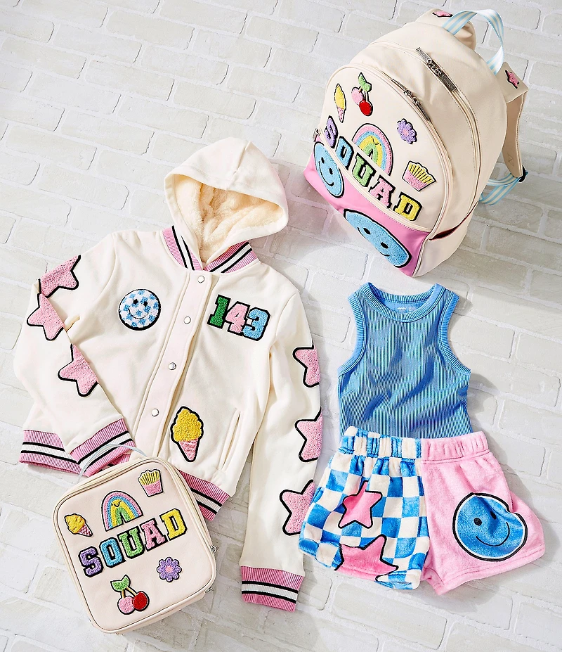 Iscream Little/Big Girls Smile Squad Plush Shorts