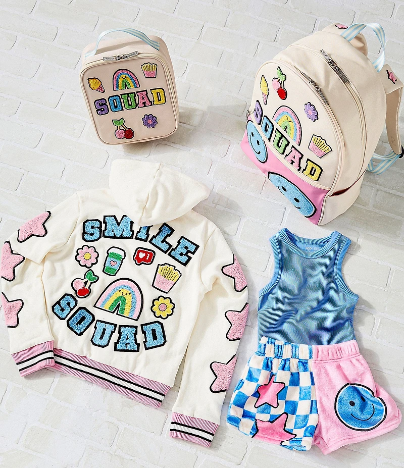 Iscream Little/Big Girls Smile Squad Plush Shorts