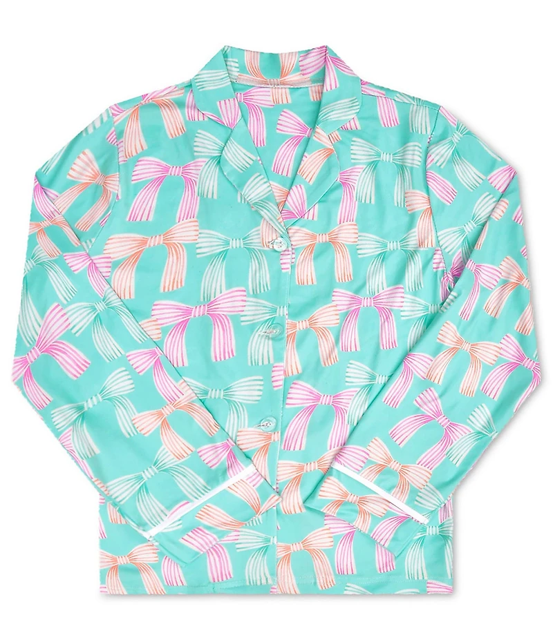 Iscream Little/Big Girls Beautiful Bows Long Sleeve Top & Pants Lounge Set