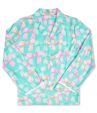 Iscream Little/Big Girls Beautiful Bows Long Sleeve Top & Pants Lounge Set