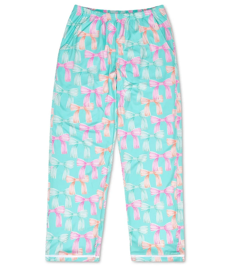 Iscream Little/Big Girls Beautiful Bows Long Sleeve Top & Pants Lounge Set