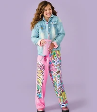 Iscream Little/Big Girls Corey Paige I Want Candy Print Plush Pants