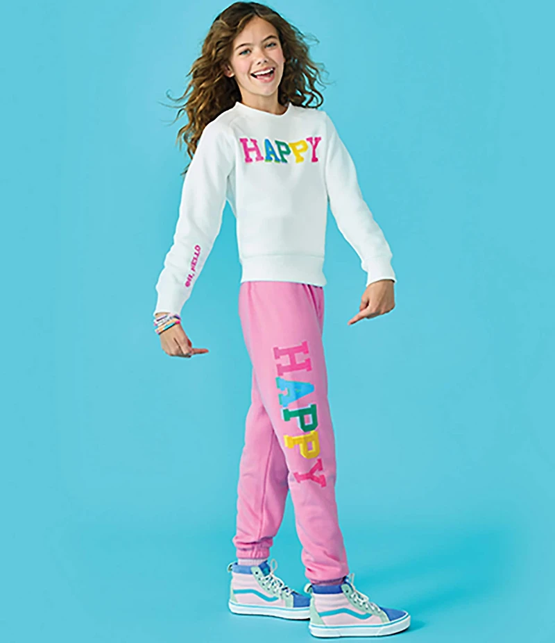 Iscream Little/Big Girls Happy Graphic Sweatpants