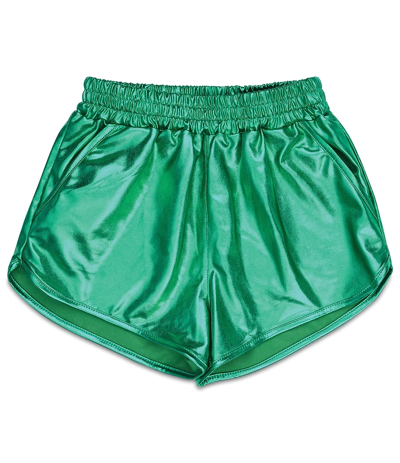 Iscream Little/Big Girls Metallic Pull-On Shorts