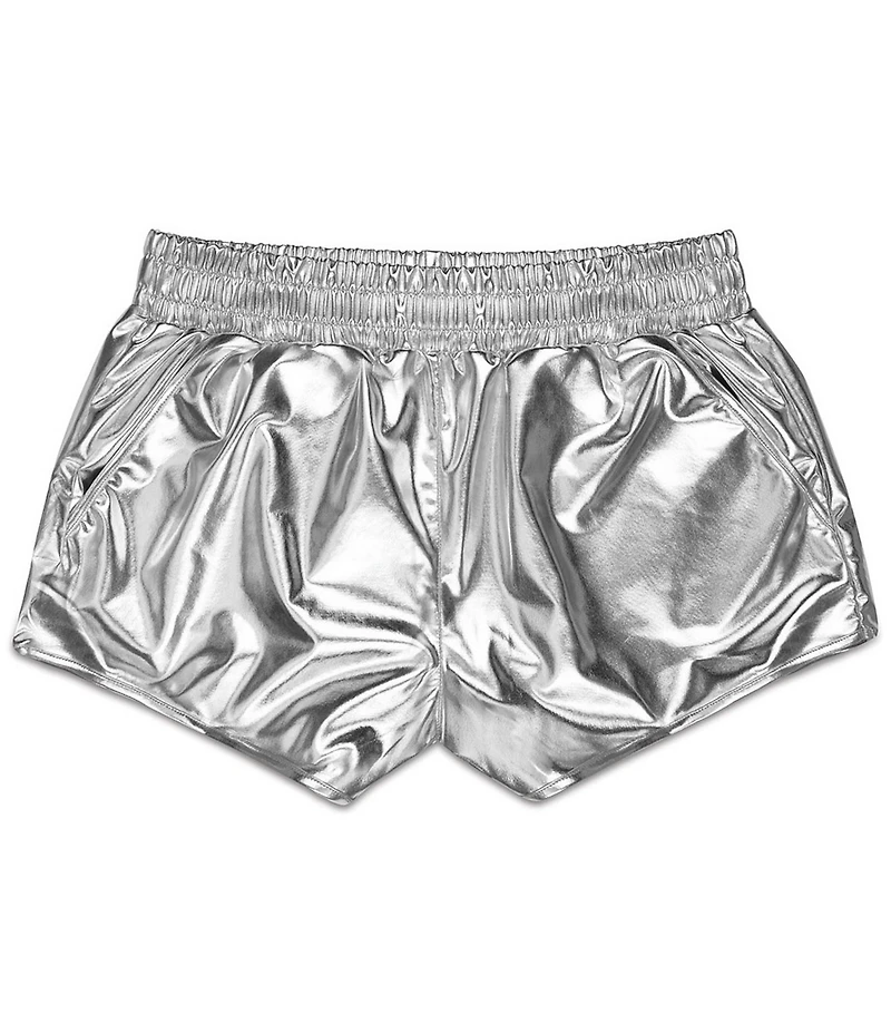 Iscream Little/Big Girls Metallic Pull-On Shorts